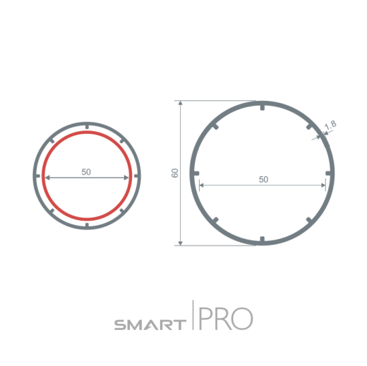 Труба круглая (60) в Караганде