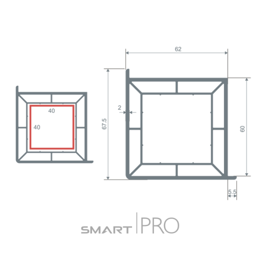 Профиль углового соединения (60) в Караганде
