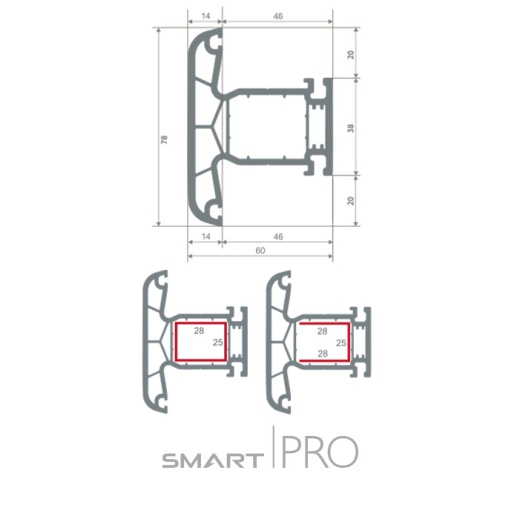 Импост 4-х камерный в Караганде